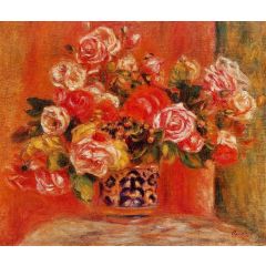 Roses in a Vase Painting Reproduction