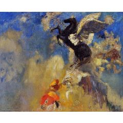 The Black Pegasus Painting Reproduction