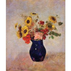 Vase of Flowers Painting Reproduction