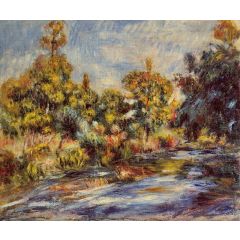 Landscape with River Painting Reproduction