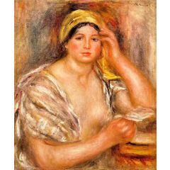 Woman with a Yellow Turban Painting Reproduction