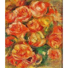 A Bowlful of Roses Painting Reproduction