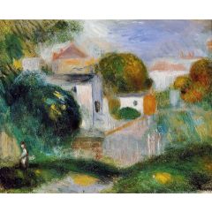 Houses in the Trees Painting Reproduction