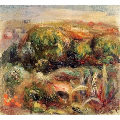 Landscape near Cagnes Painting Reproduction