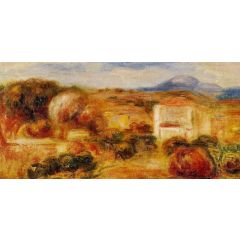 Landscape with White House Painting Reproduction