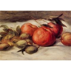 Still Life with Apples and Almonds Painting Reproduction