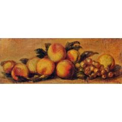 Still Life with Peaches and Grapes Painting Reproduction