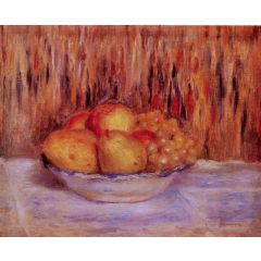 Still Life with Pears and Grapes Painting Reproduction