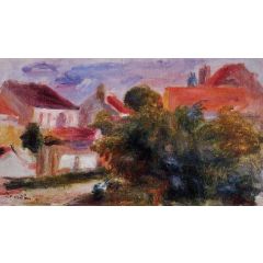 Street in Essoyes Painting Reproduction