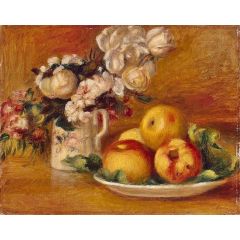 Apples and Flowers Painting Reproduction