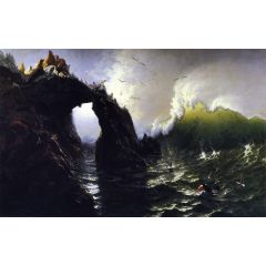 Seal Rocks Painting Reproduction