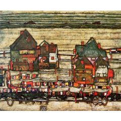 Houses with Laundry, also known as Seeburg II Painting Reproduction