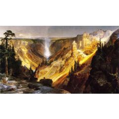Grand Canyon of the Yellowstone Painting Reproduction