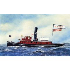 M. Morgan Tugboat Painting Reproduction