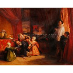 Henri VI and the Spanish Ambassador Painting Reproduction