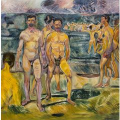 Bathing Men Painting Reproduction
