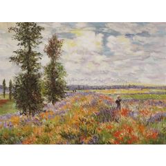 Poppy Field, Argenteuil Painting Reproduction