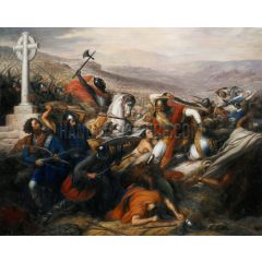 The Battle of Poitiers, October 732 Painting Reproduction