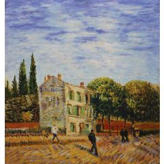Restaurant Rispal at Asnières Painting Reproduction