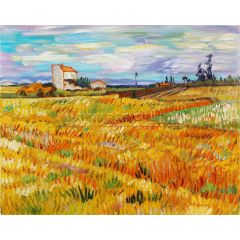 Wheat Field with Sheaves Painting Reproduction