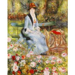 Among the Roses Painting Reproduction
