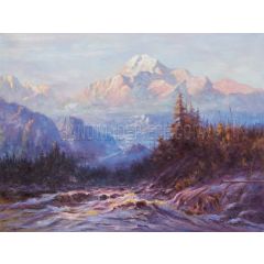 Mount McKinley Painting Reproduction