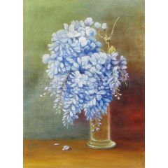 A Bouquet of Wisteria Painting Reproduction