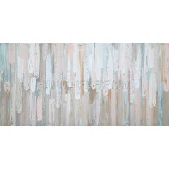Tan White Water Drops Knife Painting
