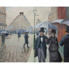 Paris Street, Rainy Day Painting Reproduction