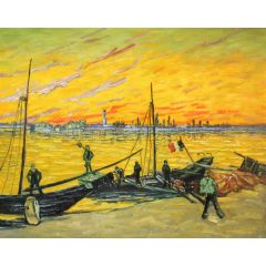 Coal Barges Painting Reproduction