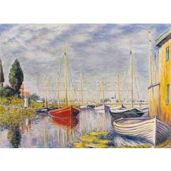 Yachts at Argenteuil Painting Reproduction
