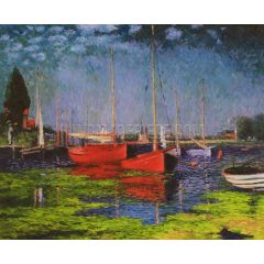 Pleasure Boats at Argenteuil Painting Reproduction