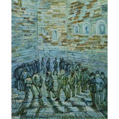 Prisoners Exercising, after Dore Painting Reproduction