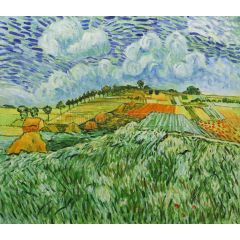 Plain near Auvers Painting Reproduction