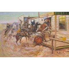 In Without Knocking Painting Reproduction