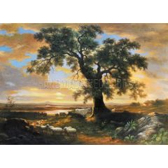 The Solitary Oak, also known as The Old Oak Painting Reproduction