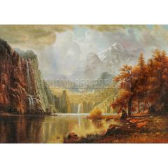 In the Mountains Painting Reproduction