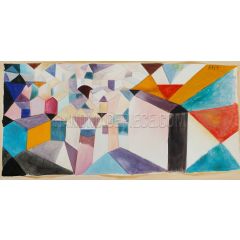 Insight into a City Painting Reproduction