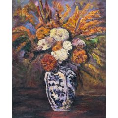 Dahlias Painting Reproduction