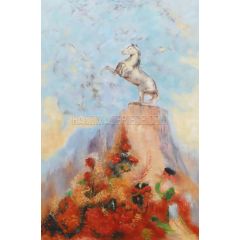 Pegasus upon His Rock, also known as The Peak Painting Reproduction