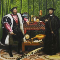Double Portrait of Jean de Dinteville and Georges de Selve, also known as The Ambassadors Painting Reproduction