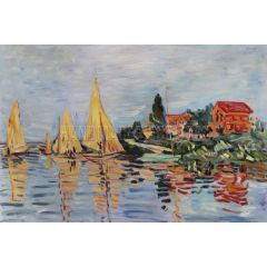 Regatta at Argenteuil Painting Reproduction