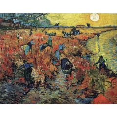 The Red Vineyards Near Arles Painting Reproduction