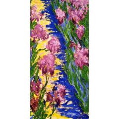 Garden Path with Iris Painting Reproduction