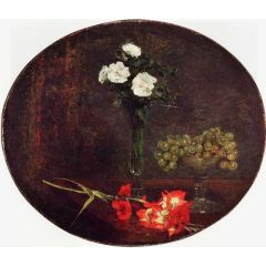 Still Life with Flowers Painting Reproduction