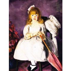 Anne with Her Parasol Painting Reproduction