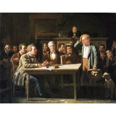 The Puzzled Witness Painting Reproduction