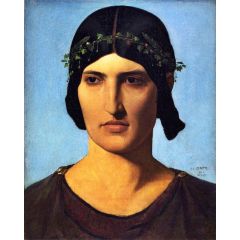 Portrait of a Roman Woman Painting Reproduction