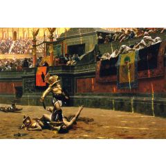 Pollice Verso(also known as Thumbs Down) Painting Reproduction