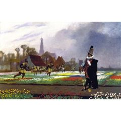 Duel among the Tulips Painting Reproduction